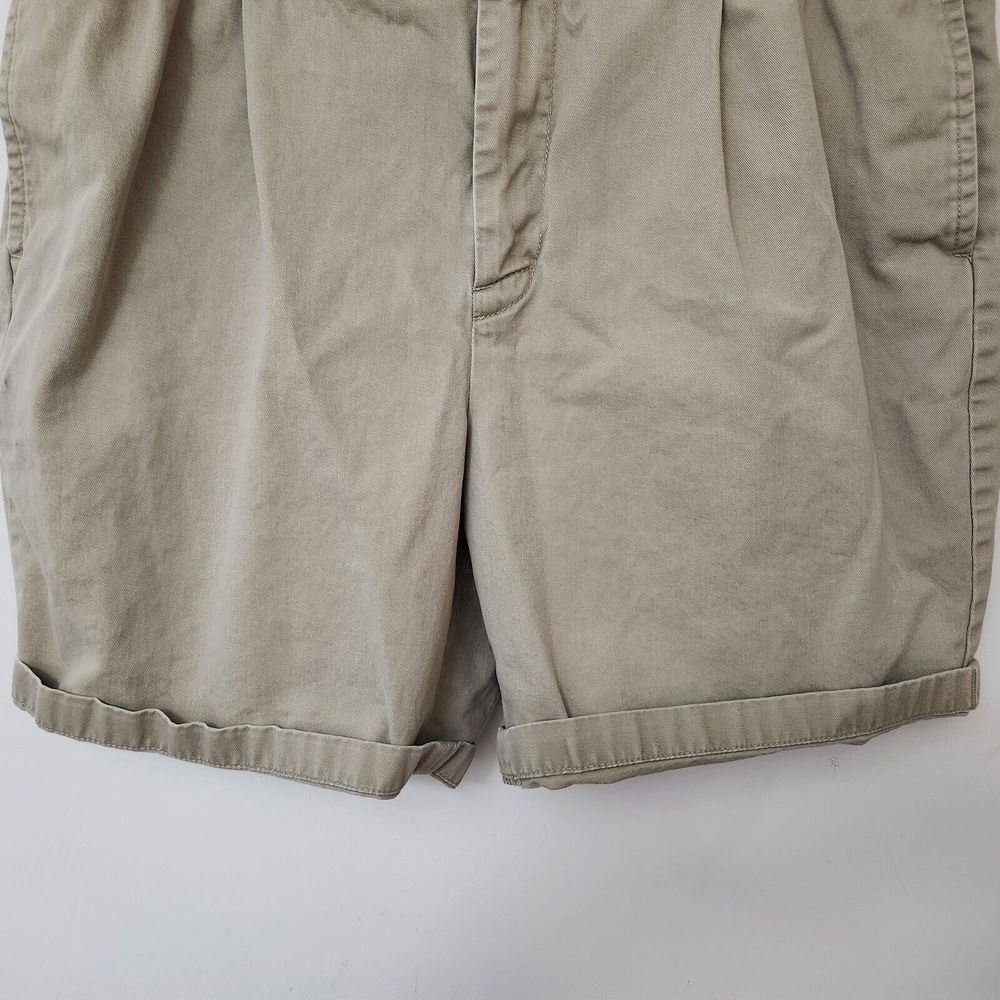 NAUTICA Men's Beige Khaki Chino Shorts Canvas Pants Size 38W - Picture 3 of 9